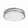 Project Source Round Flush Mount Ceiling Light - LED - 14-in - Metal/Acrylic - Brushed Nickel -STYLE SELECTIONS Online Shop 03245019 L