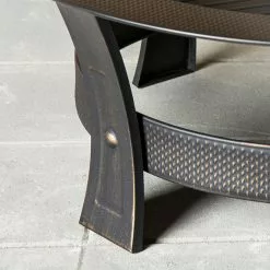 Outdoor Wood Fireplace - 19" x 35" - Steel - Black -STYLE SELECTIONS Online Shop 11875022d L