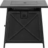 Bali Outdoor Fire Pit - Black - Steel - 50,000-BTU - 24 51/64-in H x 28-in W x 28-in D -STYLE SELECTIONS Online Shop 11875029 L
