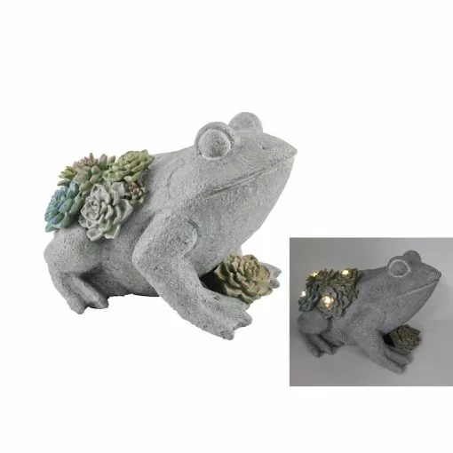 Style Selections 6.69-in Grey Frog Figurine -STYLE SELECTIONS Online Shop 18835039 L