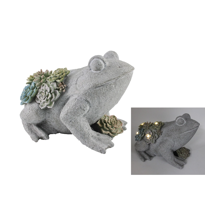 Style Selections 6.69-in Grey Frog Figurine 3 Style Selections 6.69-in Grey Frog Figurine