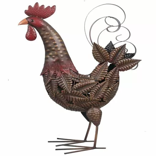 Style Selections 20.25-in Bronze Rooster Figurine -STYLE SELECTIONS Online Shop 18835043 L