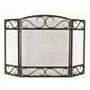 Style Selections 3-Panel Fireplace Screen - Scroll - Steel - 50.2-in x 32-in - Black -STYLE SELECTIONS Online Shop 30735568 L