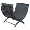 Foldable Log Holder and Tote - Black -STYLE SELECTIONS Online Shop 30736524 L