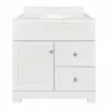 Style Selections Ellenbee Bathroom Vanity with Top White 30-in -STYLE SELECTIONS Online Shop 31915078 L