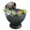 Fountain with Flower Pot - 23.23'' x 27.95'' - GRC