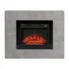 Style Selections Rossa Electric Fireplace with Timer - 23-in - Cement Ash -STYLE SELECTIONS Online Shop 35025011 L