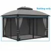 Style Selections Black Insect Netting for 10-ft x 12-ft Gazebo -STYLE SELECTIONS Online Shop 38115293 L