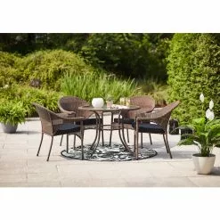 Style Selections Spruce Hills 39 1/2-in Tempered Glass Round Patio Dining Table -STYLE SELECTIONS Online Shop 41355019c L