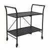 Style Selections Pelham Bay 33-in x 19-in Black Steel Foldable Patio Serving Cart 2 Style Selections Pelham Bay 33-in x 19-in Black Steel Foldable Patio Serving Cart -STYLE SELECTIONS Online Shop 41355036 L