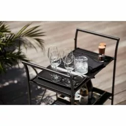 Style Selections Pelham Bay 33-in x 19-in Black Steel Foldable Patio Serving Cart 8 Style Selections Pelham Bay 33-in x 19-in Black Steel Foldable Patio Serving Cart -STYLE SELECTIONS Online Shop 41355036c L