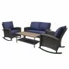 Style Selections Sunbridge Conversation Set - 4 Pieces - Steel - Blue 2 Style Selections Sunbridge Conversation Set - 4 Pieces - Steel - Blue -STYLE SELECTIONS Online Shop 41355050 L