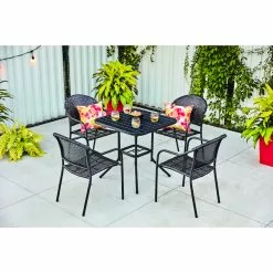 Style Selections Pelham Bay Black Steel Square Patio Bistro Table -STYLE SELECTIONS Online Shop 41535432d L