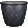 Style Selections Pot with Quatrefoil Design - 15-in - Polypropylene - Grey -STYLE SELECTIONS Online Shop 41535949 L