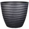 Style Selections Pot with Wavy Design - 15.3-in - Polypropylene - Grey -STYLE SELECTIONS Online Shop 41535951 L
