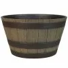 Style Selections Flower Barrel - Resin - Garden Party - 14.6" - Brown -STYLE SELECTIONS Online Shop 41536267 L