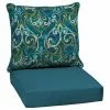 Style Selections Reversible Deep-Seating Chair Cushion Set - Damask/Solid Pattern - 2-Piece -STYLE SELECTIONS Online Shop 41537230 L