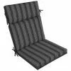 Style Selections Polyester Reversible High-Back Chair Cushion with Striped Pattern -STYLE SELECTIONS Online Shop 41537231 L