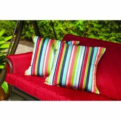 Style Selections Futon Swing - 3-Person - 8-ft - Steel/Polyester - Red/Brown -STYLE SELECTIONS Online Shop 44315009d L