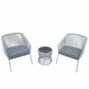 Style Selections 3-Piece Metal Frame Patio Conversation Set with Grey Cushions -STYLE SELECTIONS Online Shop 44315019 L