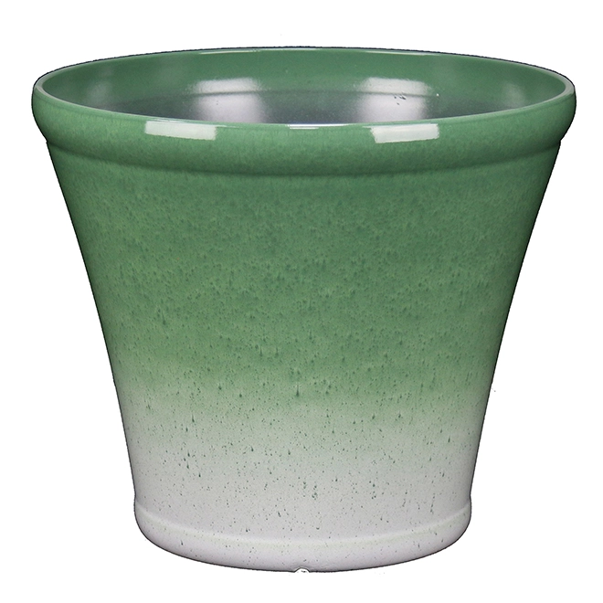 Style Selections Resin Planter - 17" - Green 3 Style Selections Resin Planter - 17" - Green