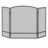 Steel Fireplace Screen - 3-Panel - 47.87"x 28.9" - Black -STYLE SELECTIONS Online Shop 46715001 L