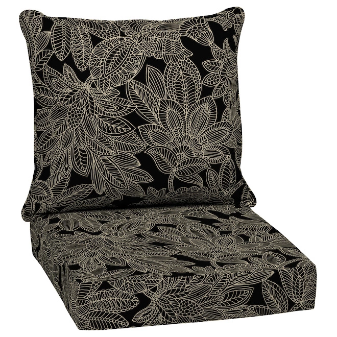 Style Selections Jacobean Outdoor Deep Seat Cushion - 24-in x 24-in 3 Style Selections Jacobean Outdoor Deep Seat Cushion - 24-in x 24-in