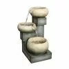 Style Selections 18-in x 17-in Grey Resin 3-Bowl Lighted Fountain -STYLE SELECTIONS Online Shop 47635017 L