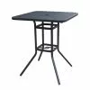 Style Selections Square Outdoor Table - Steel - 33-in x 33-in x 39-in - Matte Black -STYLE SELECTIONS Online Shop 47865000 L
