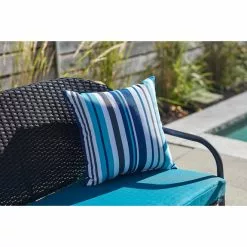 Pelham Bay Patio Loveseat - Woven Wicker - 2 Seats - Black -STYLE SELECTIONS Online Shop 47865003c L