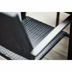 Style Selections Spoga Adam Black Patio Chair - Stackable - 22.5-in x 23.5-in x 34.5-in -STYLE SELECTIONS Online Shop 48655020d L