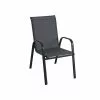 Style Selections Stackable Patio Chair - Powder-Coated Frame - Charcoal Grey -STYLE SELECTIONS Online Shop 48655022 L