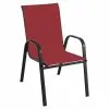 Style Selections Stackable Patio Chair - Powder-Coated Frame - Red -STYLE SELECTIONS Online Shop 48655023 L