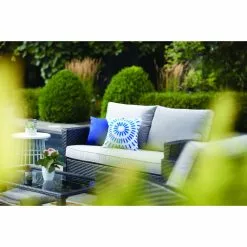 Style Selections Matheson Outdoor Conversation Set - 4 Pieces - Resin and Steel Frame - Black/Grey -STYLE SELECTIONS Online Shop 48655039c L