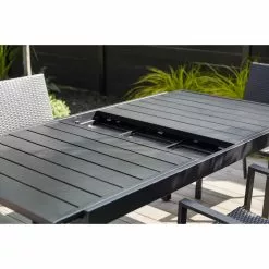 Style Selections Pelham Bay Outdoor Expandable Dinner Table in Matte Black Steel 8 Style Selections Pelham Bay Outdoor Expandable Dinner Table in Matte Black Steel -STYLE SELECTIONS Online Shop 48655048c L