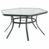 Style Selections Hexagon Dinner Table with Glass Table Top - 56.1 X 27.56" 2 Style Selections Hexagon Dinner Table with Glass Table Top - 56.1 X 27.56" -STYLE SELECTIONS Online Shop 48655049 L