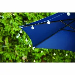 Style Selections Blue Fabric and Steel 7.5-ft Umbrella -STYLE SELECTIONS Online Shop 48655078c L