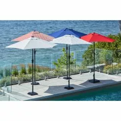 Style Selections Blue Fabric and Steel 7.5-ft Umbrella -STYLE SELECTIONS Online Shop 48655078d L