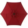 Style Selections 7.5-ft Red Steel Sun Umbrella -STYLE SELECTIONS Online Shop 48655079 L