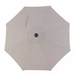 Style Selections Umbrella - 9-ft - Aluminum/Fabric - Grey
