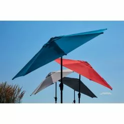 Style Selections Market Umbrella - 9-ft x 9-ft - Polyester - Black -STYLE SELECTIONS Online Shop 48655113c L