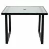 Style Selections Exterior 40-in Dining Table with Glass Top