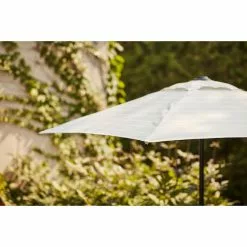 Style Selections Market 7.5-ft Push-Button Round Patio Umbrella with Black Metal Frame -STYLE SELECTIONS Online Shop 48655151b L