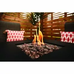 Hartford 5-Piece Patio Set with Gas Fire Table - C-Spring Motion Chairs - Black -STYLE SELECTIONS Online Shop 49095003d L