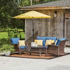 Style Selections Patio Cushion - 16-in x 16-in - Polyester - Yellow -STYLE SELECTIONS Online Shop 49235050c L