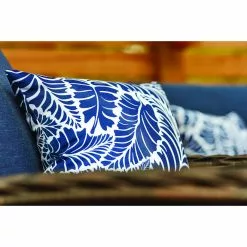 Style Selections Outdoor Throw Pillow with Leaf Pattern - 16-in x 16-in - Polyester -STYLE SELECTIONS Online Shop 49235078d L