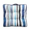 Style Selections Reversible Cushion for Chair or Ground - Striped Pattern - Blue -STYLE SELECTIONS Online Shop 49235087 L