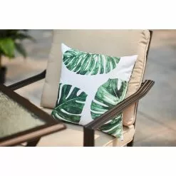 Style Selections 16-in x 16-in Exterior Cushion Palm Leave -STYLE SELECTIONS Online Shop 49235148c L