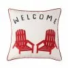Style Selections Outdoor Cushion - Welcome and Bienvenue Print - 18-in x 18-in -STYLE SELECTIONS Online Shop 49235161a L