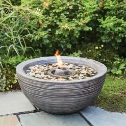 Style Selections Fire Pit Fountain - 24-in - Stone - Natural -STYLE SELECTIONS Online Shop 49555194b L